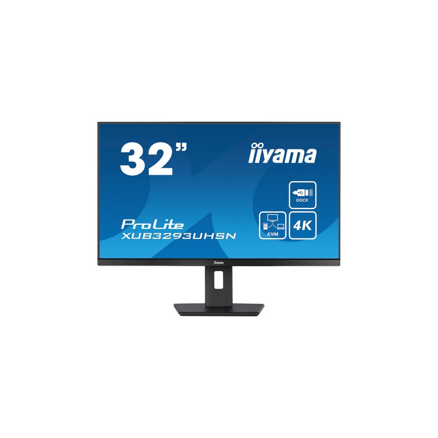 13533-MONITOR IIYAMA 32" XUB3293UHSN-B5, IPS, 60HZ, 4 MS, HDMI, USB, USB-C, DISPLAYPORT, ALT, REG ALT, GIRO, INCL