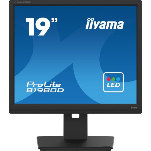 MONITOR IIYAMA 19" B1980D-B5, 1280 x 1024, 60HZ, 5 MS, VGA, DVI, REG ALT, GIRO, INCL, PIVOT