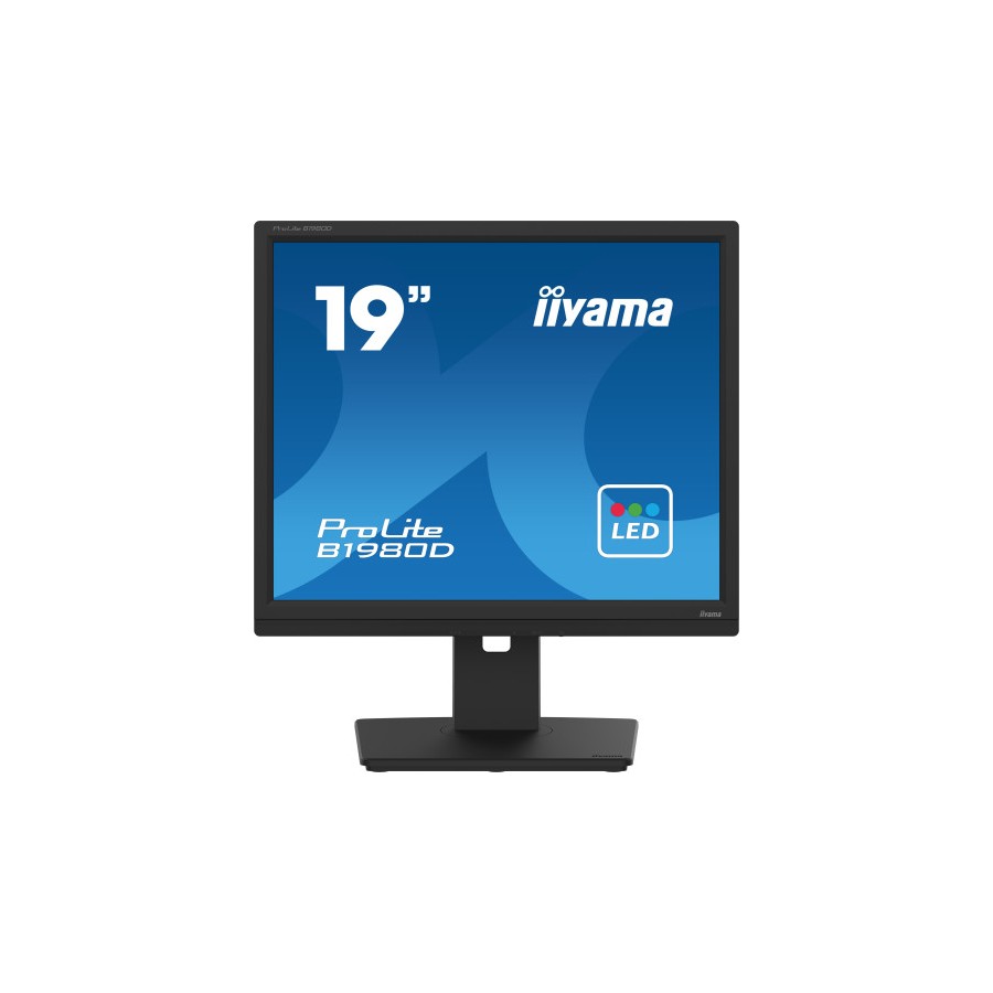 MONITOR IIYAMA 19" B1980D-B5, 1280 x 1024, 60HZ, 5 MS, VGA, DVI, REG ALT, GIRO, INCL, PIVOT