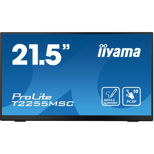 13576-MONITOT IIYAMA 22" TACTIL CAPACITIVO, T2255MSC-B1, IPS, 60HZ, 5 MS, HDMI, USB, DISPLAYPORT, ALT, VESA 100 x 100
