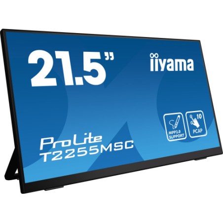 13577-MONITOT IIYAMA 22" TACTIL CAPACITIVO, T2255MSC-B1, IPS, 60HZ, 5 MS, HDMI, USB, DISPLAYPORT, ALT, VESA 100 x 100