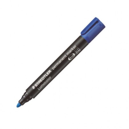 1366-MARCADOR PERMANENTE LUMOCOLOR 352 TRAZO 2MM. AZUL STAEDTLER 352-3