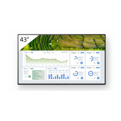 13660-Sony FW-43BZ30L pantalla de senalizacion Pantalla plana para senalizacion digital 109,2 cm (43") LCD Wifi 440 cd /