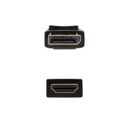 13671-NANOCABLE CABLE CONVERSOR DP A HDMI, DP/M-HDMI/M NEGRO 10 M
