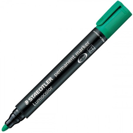 1368-MARCADOR PERMANENTE LUMOCOLOR 352 TRAZO 2MM. VERDE STAEDTLER 352-5