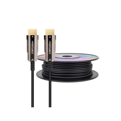 13685-NANOCABLE CABLE HDMI V2.0 AOC 4K@60HZ 18Gbps NEGRO 80 M