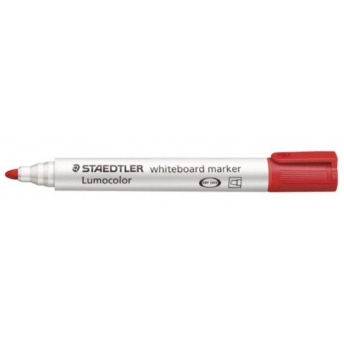 1371-MARCADOR PIZARRA LUMOCOLOR MARKER 351 TRAZO 2MM. ROJO STAEDTLER 351-2