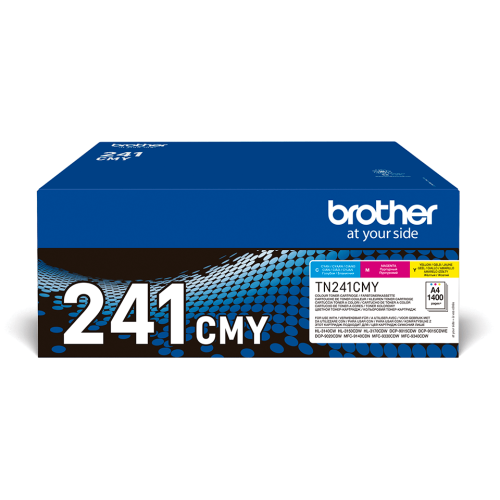 Brother TN-241CMY cartucho de toner 3 pieza(s) Original Cian, Magenta, Amarillo