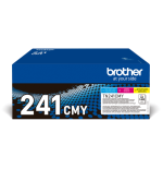 Brother TN-241CMY cartucho de toner 3 pieza(s) Original Cian, Magenta, Amarillo