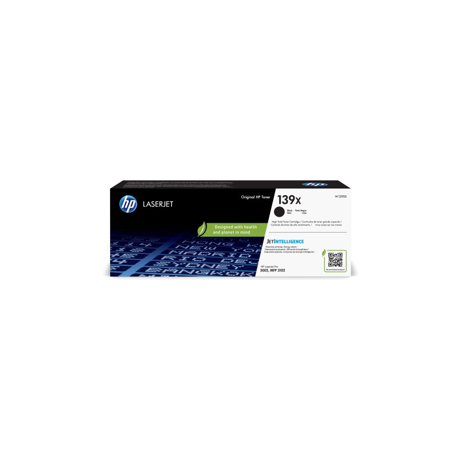 13773-HP LaserJet Cartucho de Toner Original 139X negro de alta capacidad