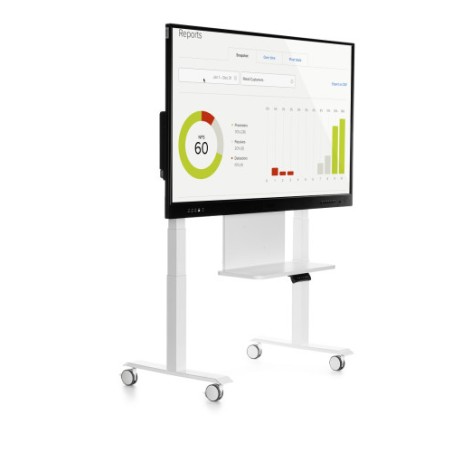 13819-SOPORTE MOVIL REGULABLE EN ALTURA ST6 CABEZAL ABATIBLE PARA MONITORES INTERACTIVOS 65-75-85 PULG. ROCADA INTERAC-S