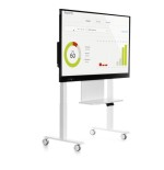 13819-SOPORTE MOVIL REGULABLE EN ALTURA ST6 CABEZAL ABATIBLE PARA MONITORES INTERACTIVOS 65-75-85 PULG. ROCADA INTERAC-S