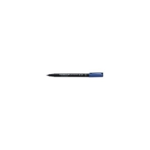 1382-MARCADOR LUMOCOLOR PERMANENTE PUNTA SUPERFINA 0,4MM. AZUL STAEDTLER 313-3