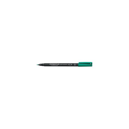 1384-MARCADOR LUMOCOLOR PERMANENTE PUNTA SUPERFINA 0,4MM. VERDE STAEDTLER 313-5