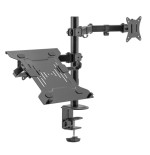 EWENT SOPORTE DE MONITOR HASTA 34" CARGA MAXIMA 9KG. CON SOPORTE PARA PORTATIL