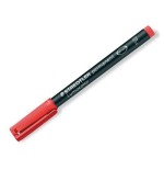 1389-MARCADOR LUMOCOLOR PERMANENTE PUNTA FINA 0,6MM. ROJO STAEDTLER 318-2