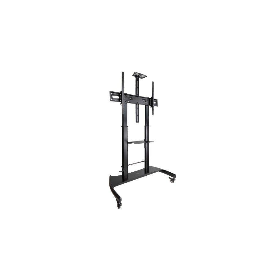 13933-TooQ Ares Soporte de Suelo con Ruedas con Regulacion de Altura para Pantallas 60"-100"