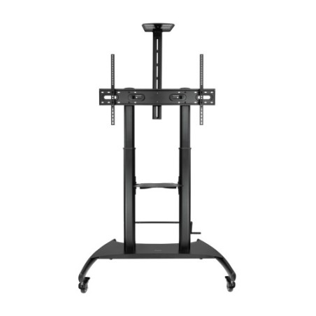 13934-TooQ Ares Soporte de Suelo con Ruedas con Regulacion de Altura para Pantallas 60"-100"