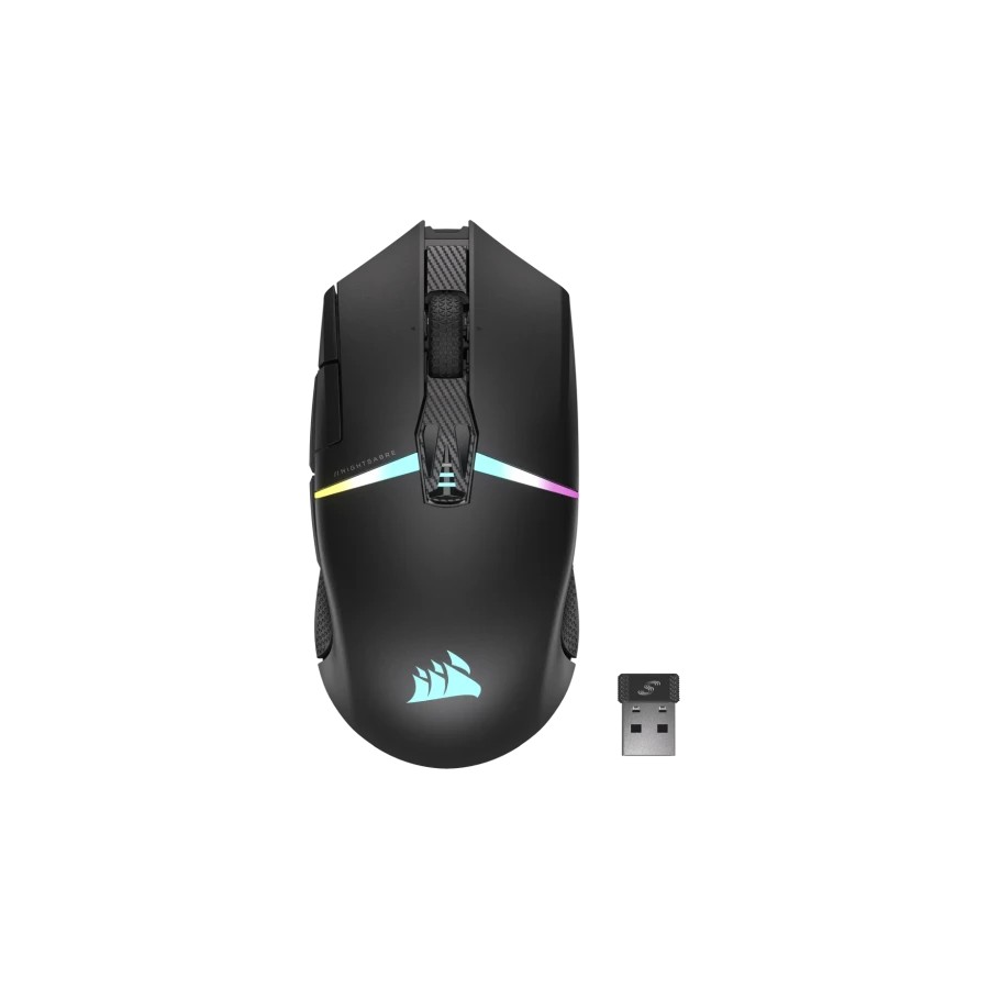 Corsair CH-931B011-EU raton mano derecha RF Wireless + Bluetooth Optico 26000 DPI