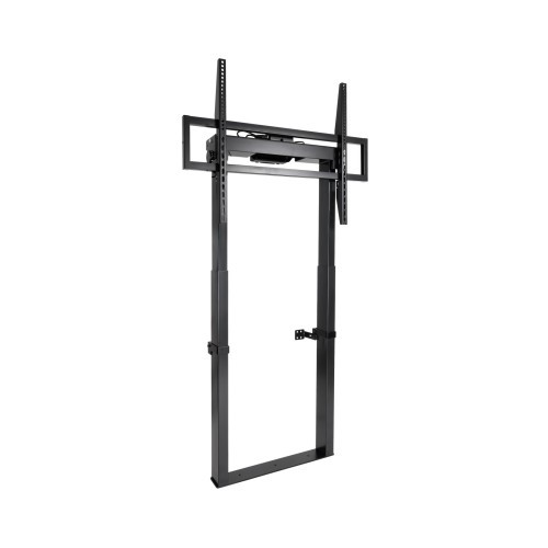 13976-TooQ TITAN Soporte de Suelo Fijo con Regulacion Electrica de Altura para Pantallas 55"-100", Negro