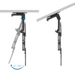 13983-TooQ Soporte de Techo para Pantallas 23"-55", Negro