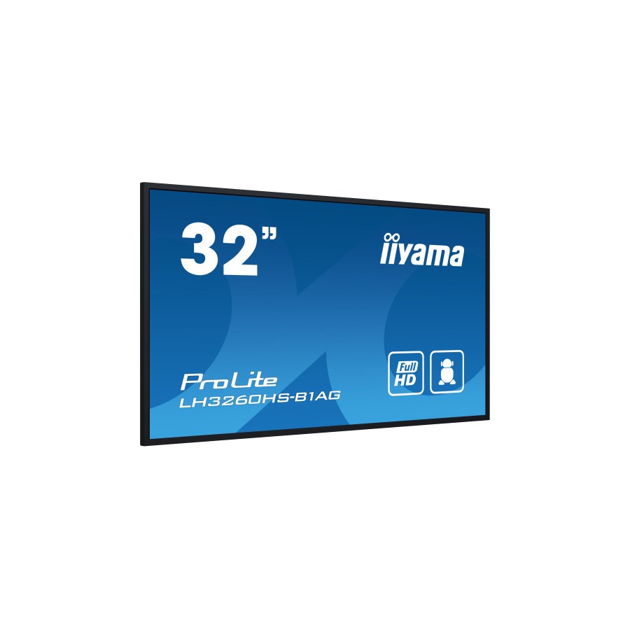 14009-iiyama PROLITE Pizarra de caballete digital 80 cm (31.5") LED Wifi 500 cd / m2 Full HD Negro Procesador incorporad