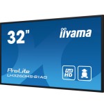 14010-iiyama PROLITE Pizarra de caballete digital 80 cm (31.5") LED Wifi 500 cd / m2 Full HD Negro Procesador incorporad