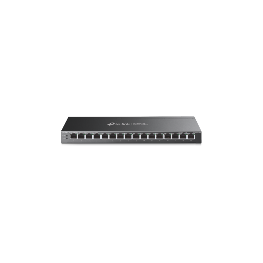 14022-TP-Link TL-SG116P switch No administrado Gigabit Ethernet (10/100/1000) Negro