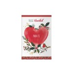 14094-PACK 6 TARJETAS DE FELICITACION NAVIDAD - TAMANO 11,5 X 17 CM - MODELO CORAZON DOHE 70019