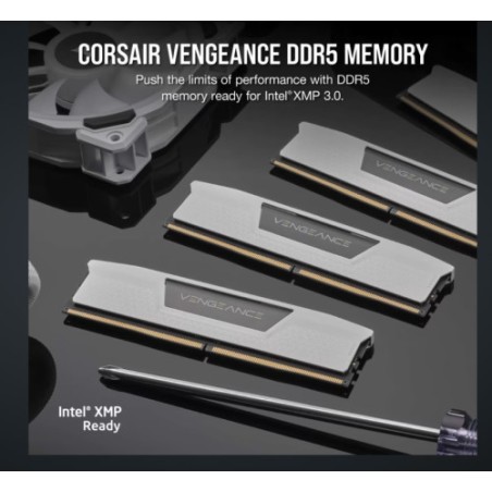 14141-MEMORIA CORSAIR DDR5 32GB 2X16GB PC5600 VENGEANCE BLANCA CMK32GX5M2B5600C40W