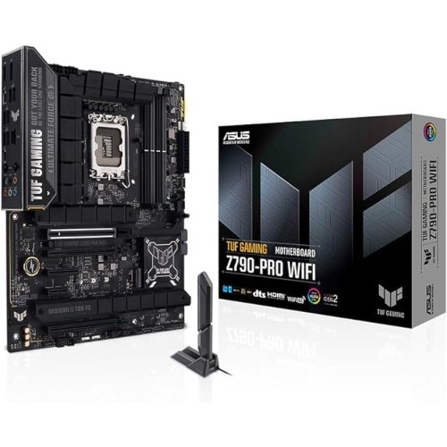 PLACA ASUS TUF GAMING Z790-PRO WIFI,INTEL,1700,Z790,4DDR5,192GB,1 DP+1HDMI,4SATA+4M.2,3USB3.2+3USB-C,2.5GB+WIFI6E+BT5.3,ATX