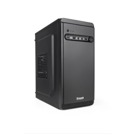 14222-TooQ Caja Minitorre Micro-ATX Negra