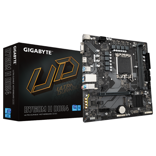 14233-Gigabyte B760M H DDR4 (rev. 1.0) Intel B760 Express LGA 1700 micro ATX