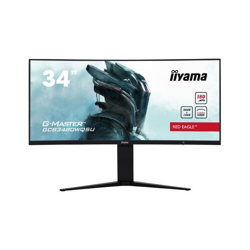 MONITOR IIYAMA 34" GAMING CURVO, UWQHD, 180HZ, 0,4 MS, HDMI, DISPLAYPORT