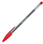 1425-BOLIGRAFO CRISTAL CUERPO TRANSPARENTE TRAZO 0,4 MM. COLOR ROJO BIC 8373619