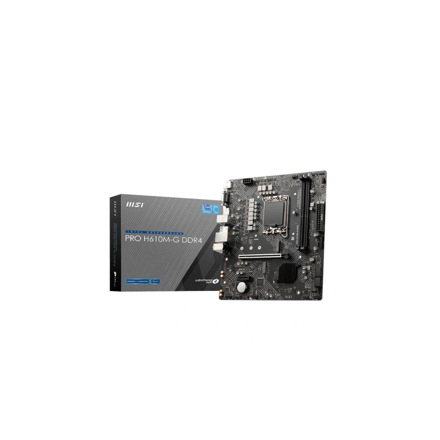 14270-PLACA MSI PRO H610M-G,INTEL,1700,H610,2DDR5,96GB,VGA+HDMI+DP,4SATA3+1M.2,2USB2.0,2USB3.2,USB-C,1GBLAN,MATX