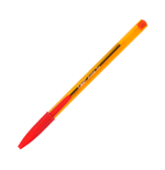 1428-BOLIGRAFO CRISTAL FINE CUERPO NARANJA TRAZO 0,3 MM. COLOR ROJO BIC 872720