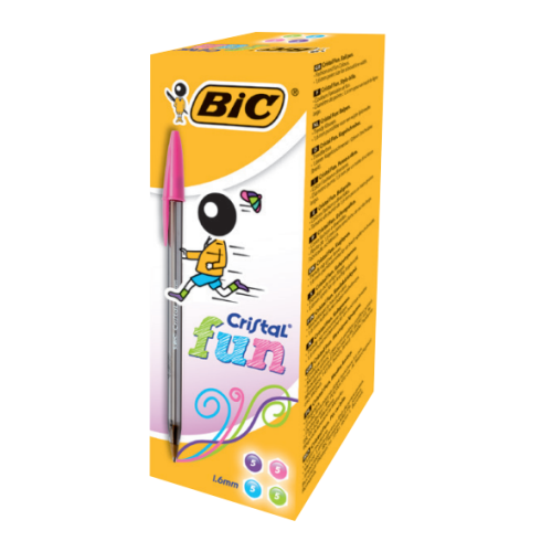 1430-BIC Cristal Fun Violeta Boligrafo 20 pieza(s)