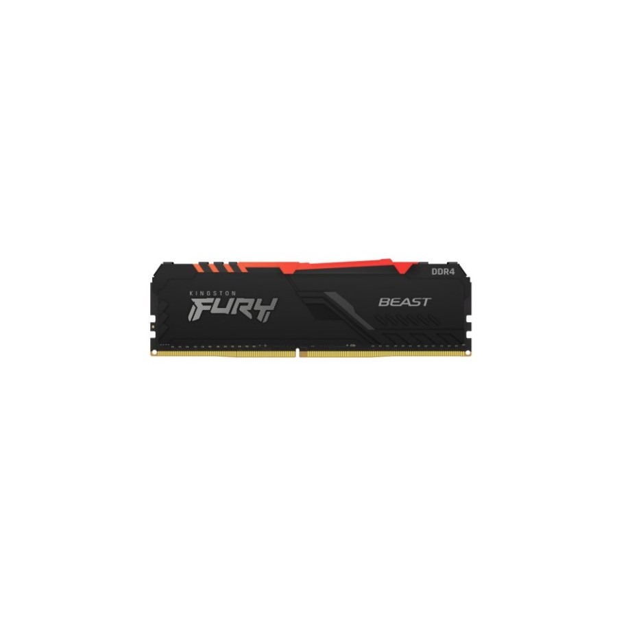 14327-MEMORIA KINGSTON FURY BEAST RGB DDR4 16GB (KIT 2) 3200MHZ  CL16      -  KF432C16BB2AK2/16
