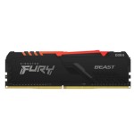 14327-MEMORIA KINGSTON FURY BEAST RGB DDR4 16GB (KIT 2) 3200MHZ  CL16      -  KF432C16BB2AK2/16