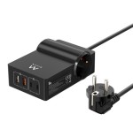 14349-EWENT ESTACION DE CARGA USB GAN FAST DE 65W - 2 USB A Y 2 USB C