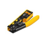 14355-Ewent EW9006 crimpadora Herramienta para prensar Negro, Amarillo