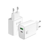 14357-Ewent EW1325 cargador de dispositivo movil Universal Blanco Corriente alterna Carga rapida Interior