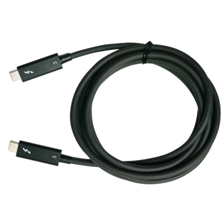 QNAP CAB-TBT315M-40G cable Thunderbolt 1,5 m 40 Gbit/s Negro