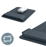 14467-ALFOMBRILLA RATON CON REPOSAMUNECAS AJUSTABLE GRIS OSCURO ERGO LEITZ 65170089