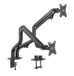 14487-EWENT SOPORTE DE ESCRITORIO PARA DOS MONITORES HASTA 34" CARGA MAXIMA 9KG. CON RESORTE MECANICO