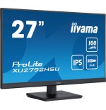 MONITOR IIYAMA 27" PROLITE XU2792HSU-B6, IPS, 100HZ, 0,4MS, USB, HDMI, DISPLAYPORT, 2x2W, INCLI