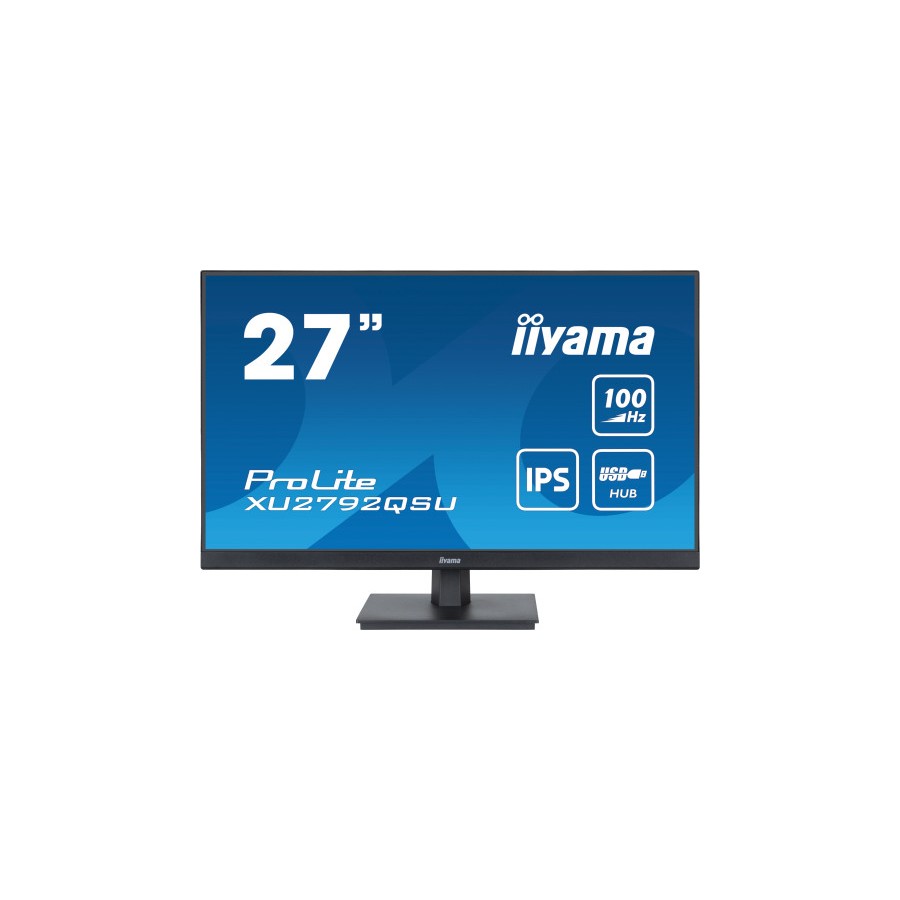 14507-MONITOR IIYAA 27" PROLITE XU2792QSU-B6, IPS WQHD, 100HZ, 0,4MS, USB, HDMI, DISPLAYPORT, ALT 2x2W, INCLI