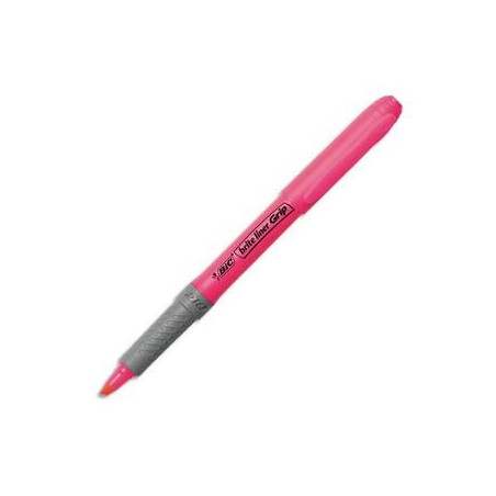 1459-MARCADOR FLUORESCENTE HIGHLIGHTER GRIP TRAZO 1,5-3,3MM. ROSA BIC 811934