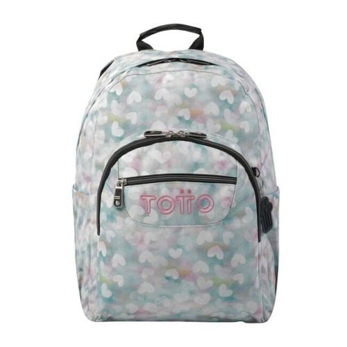 14596-MOCHILA ESCOLAR CORAZONES PASTEL TOTTO MA04ECO001-23110-4HX